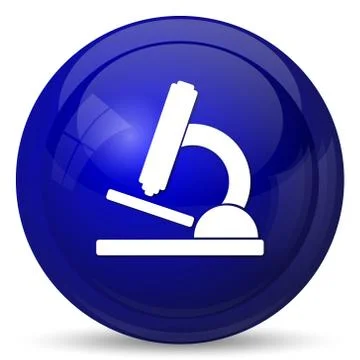 Microscope icon. Internet button on white background.. Stock Illustration