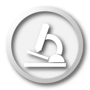 Microscope icon. Internet button on white background.. Stock Illustration
