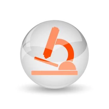 Microscope icon. Internet button on white background.. Stock Illustration