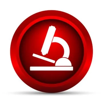 Microscope icon. Internet button on white background.. Stock Illustration
