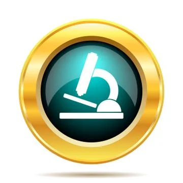 Microscope icon. Internet button on white background.. Stockillustratie