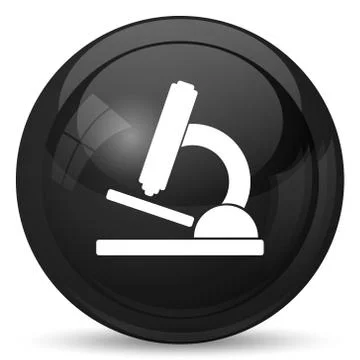 Microscope icon. Internet button on white background.. Stock Illustration