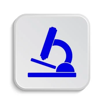 Microscope icon. Internet button on white background.. Stock Illustration