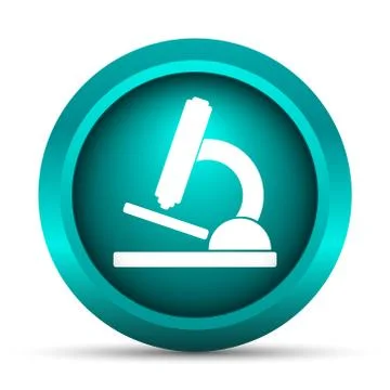 Microscope icon. Internet button on white background.. Stock Illustration