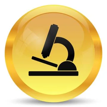 Microscope icon. Internet button on white background.. Stock Illustration