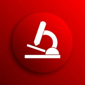 Microscope icon. Internet button on white background.. Stock Illustration