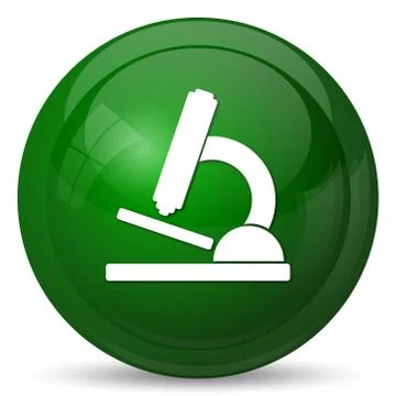 Microscope icon. Internet button on white background.. Stock Illustration