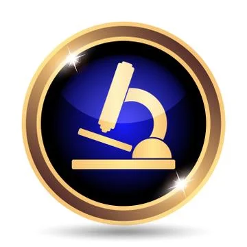 Microscope icon. Internet button on white background.. Stock Illustration