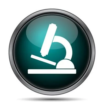 Microscope icon. Internet button on white background.. Stock Illustration