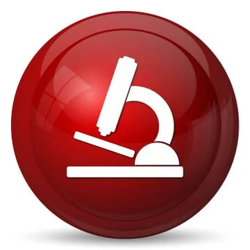 Microscope icon. Internet button on white background.. Stock Illustration