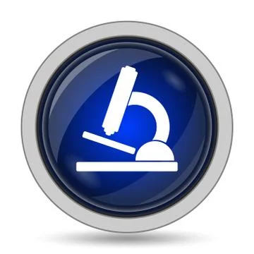 Microscope icon. Internet button on white background.. Stock Illustration