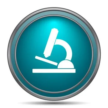 Microscope icon. Internet button on white background.. Stock Illustration