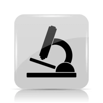 Microscope icon. Internet button on white background.. Stock Illustration