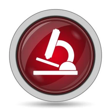 Microscope icon. Internet button on white background.. Stock Illustration