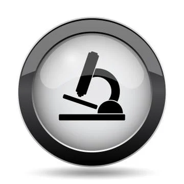 Microscope icon. Internet button on white background.. Stock Illustration