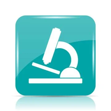 Microscope icon. Internet button on white background.. Stock Illustration