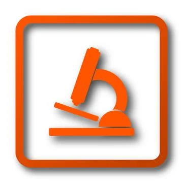 Microscope icon. Internet button on white background.. Stock Illustration