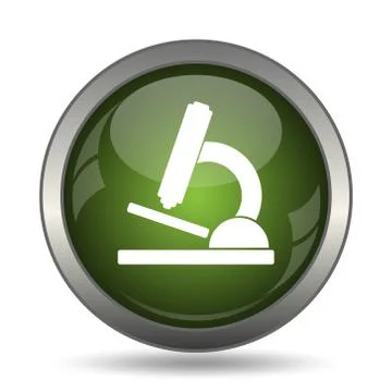 Microscope icon. Internet button on white background. . Stock Illustration