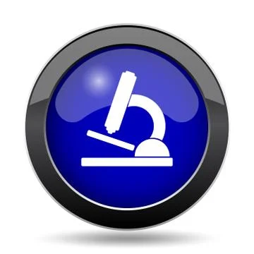 Microscope icon. Internet button on white background.. Stock Illustration
