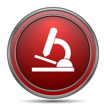 Microscope icon. Internet button on white background.. Stock Illustration