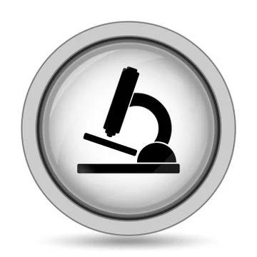 Microscope icon. Internet button on white background.. Stock Illustration