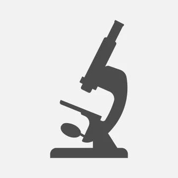 Microscope icon isolated on white background. Vector illustration. Stock Illustration