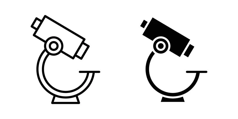Microscope icon or illustration vector symbols 스톡 일러스트