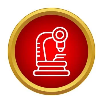 Microscope icon representing medical science and research Stock Illustration