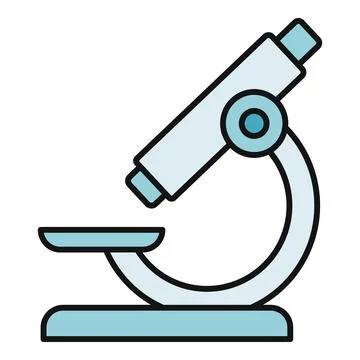 Microscope icon representing medical science laboratory research 스톡 일러스트