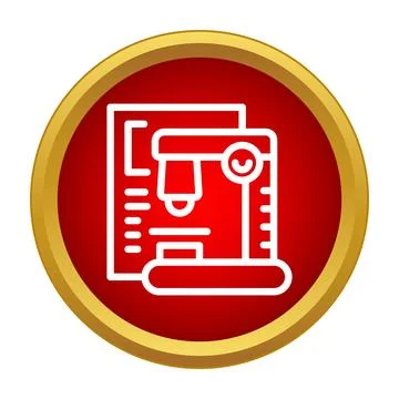 Microscope icon representing science and laboratory research Stock Illustration