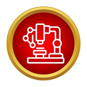 Microscope icon representing science biology and research イラスト素材