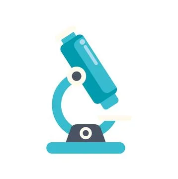 Microscope icon representing science research and education Illustrazione stock