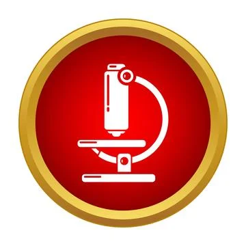 Microscope icon representing science research and medicine study Stock Illustration