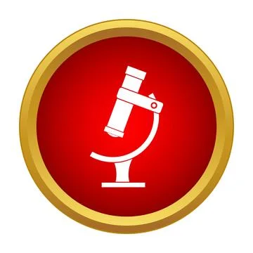 Microscope icon representing science research and discovery イラスト素材