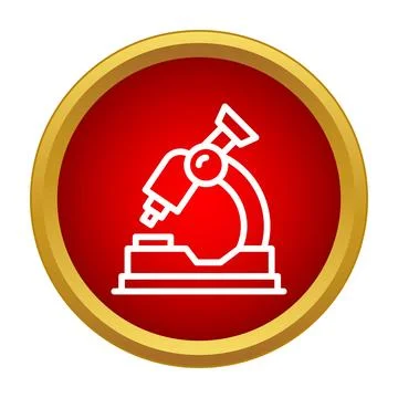 Microscope icon representing science research and health studies Stockillustratie