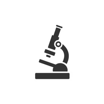 Microscope icon. Science and research Stock Illustration