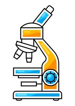 Microscope icon. Science item. Medical concept image. Stock Illustration