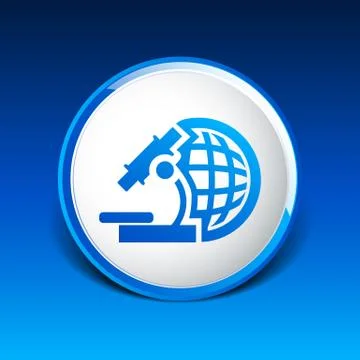 Microscope icon scientist virus isolated graphic technology 库存插图