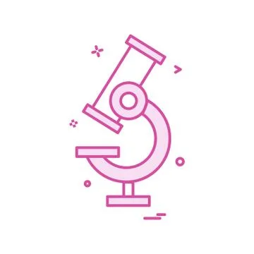 Microscope icon vector design Illustrazione stock