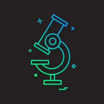 Microscope icon vector design Stock Illustration
