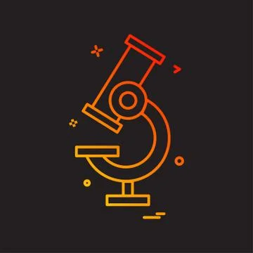 Microscope icon vector design Stock Illustration