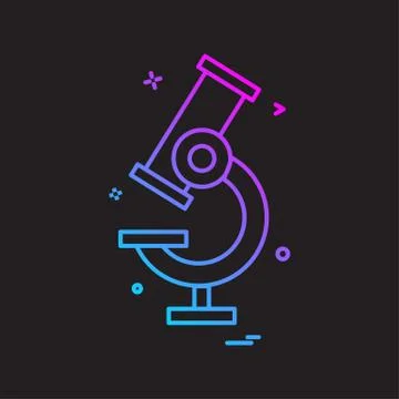Microscope icon vector design イラスト素材