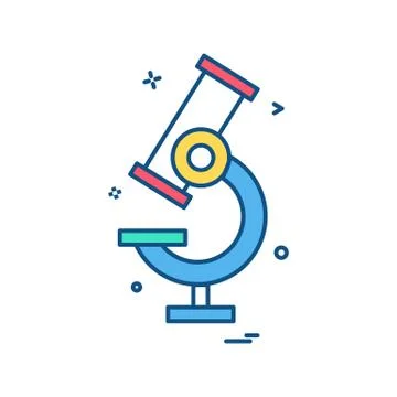 Microscope icon vector design Stock Illustration