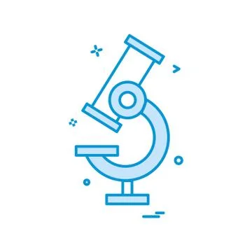 Microscope icon vector design Illustrazione stock