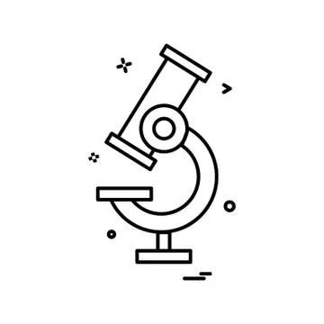 Microscope icon vector design Stock Illustration
