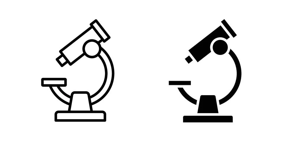 Microscope icon vector design illustrations 스톡 일러스트