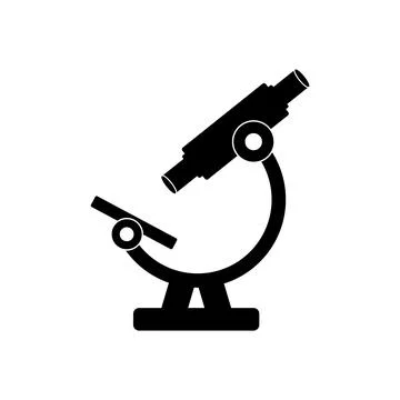 Microscope icon vector Stock Illustration