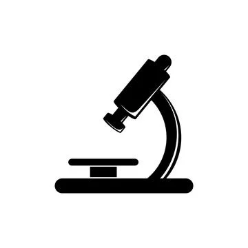 Microscope Icon Vector Logo Template Stock Illustration