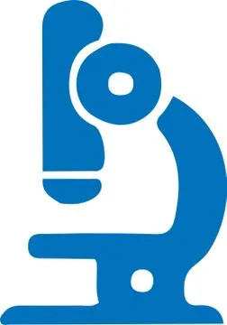 Microscope icon on white background Stock Illustration