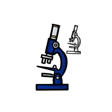 Microscope Stock Illustration